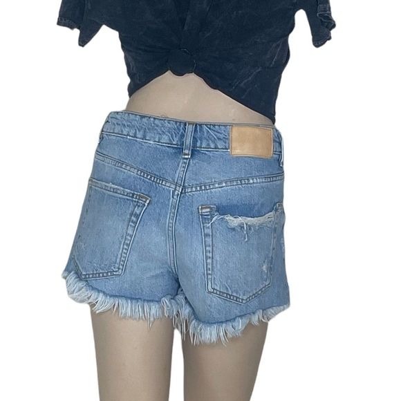 Zara sz 2 high waist denim shorts - Picture 15 of 16